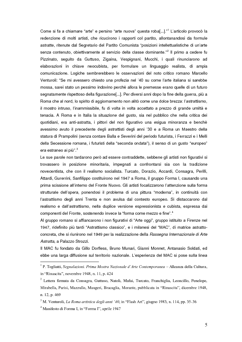 Anteprima della tesi: Il Premio Scipione tra continuità e fratture. Cinque edizioni in cinquant'anni., Pagina 5