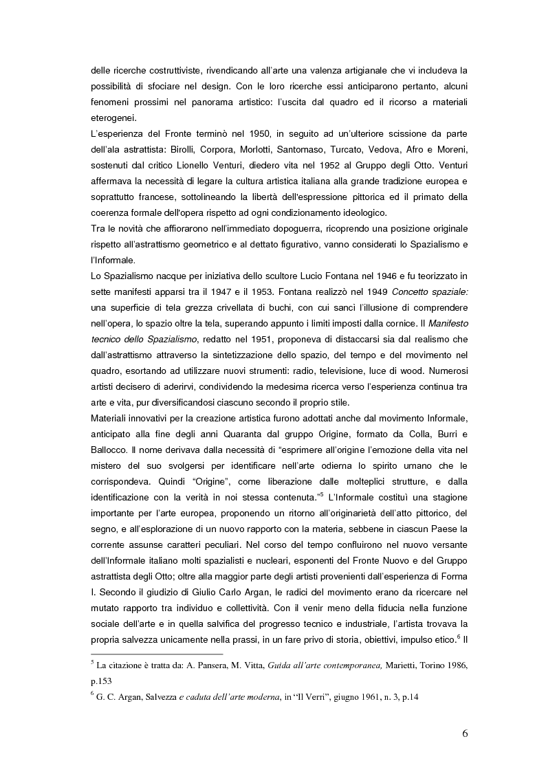 Anteprima della tesi: Il Premio Scipione tra continuità e fratture. Cinque edizioni in cinquant'anni., Pagina 6
