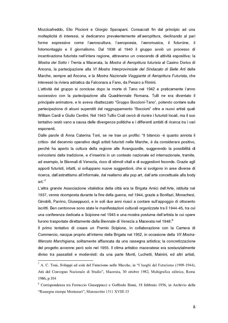 Anteprima della tesi: Il Premio Scipione tra continuità e fratture. Cinque edizioni in cinquant'anni., Pagina 8