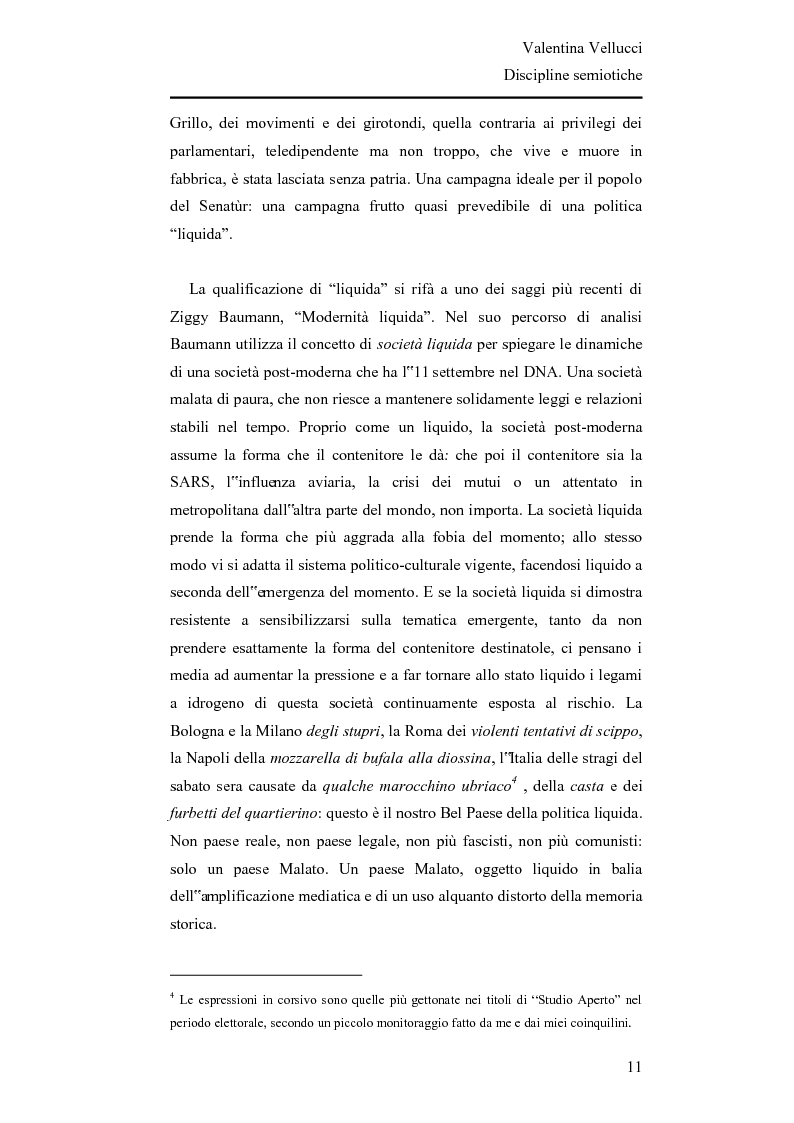 Anteprima della tesi: La Lega Nord fra fascio e martello - Analisi semiotica del Carroccio dalle politiche 2008 a oggi, Pagina 2
