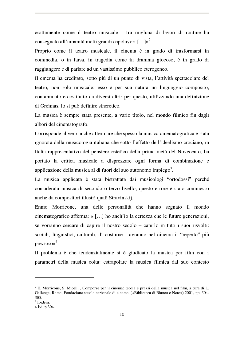 Anteprima della tesi: La musica di Ennio Morricone nel cinema di Elio Petri: intertestualità in 'Indagine su un cittadino al di sopra di ogni sospetto', Pagina 7
