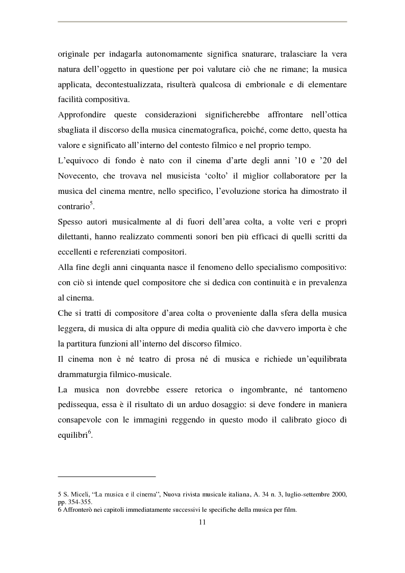 Anteprima della tesi: La musica di Ennio Morricone nel cinema di Elio Petri: intertestualità in 'Indagine su un cittadino al di sopra di ogni sospetto', Pagina 8