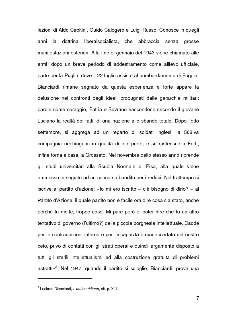 Anteprima della tesi: Luciano Bianciardi: lo sguardo, la malinconia, l'insofferenza, Pagina 7