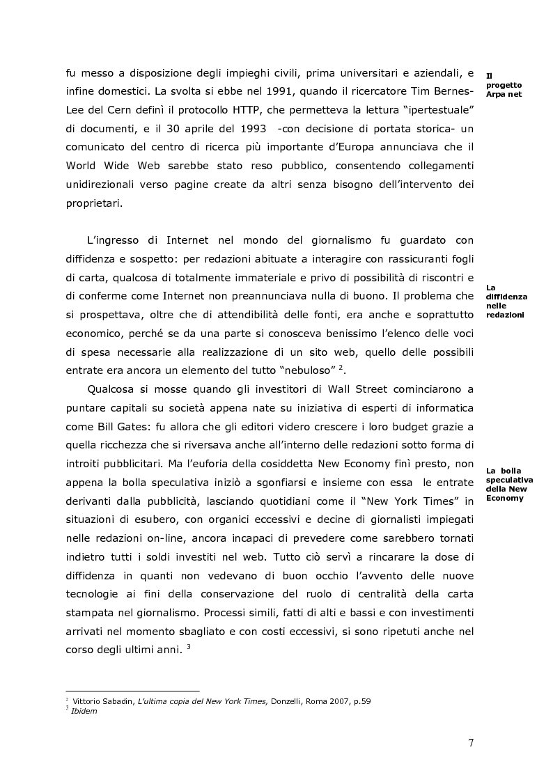 Anteprima della tesi: La crisi della carta stampata e i possibili sbocchi futuri, Pagina 4