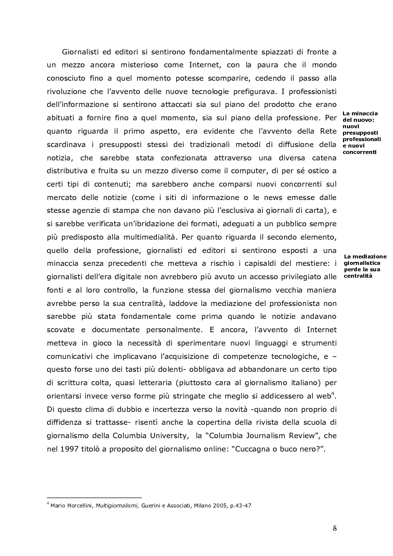 Anteprima della tesi: La crisi della carta stampata e i possibili sbocchi futuri, Pagina 5