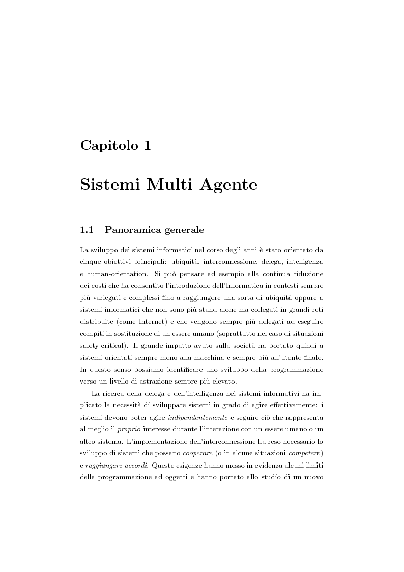 Anteprima della tesi: Organizzazione e ruoli in JADE: architettura BOID per la coordinazione, Pagina 3