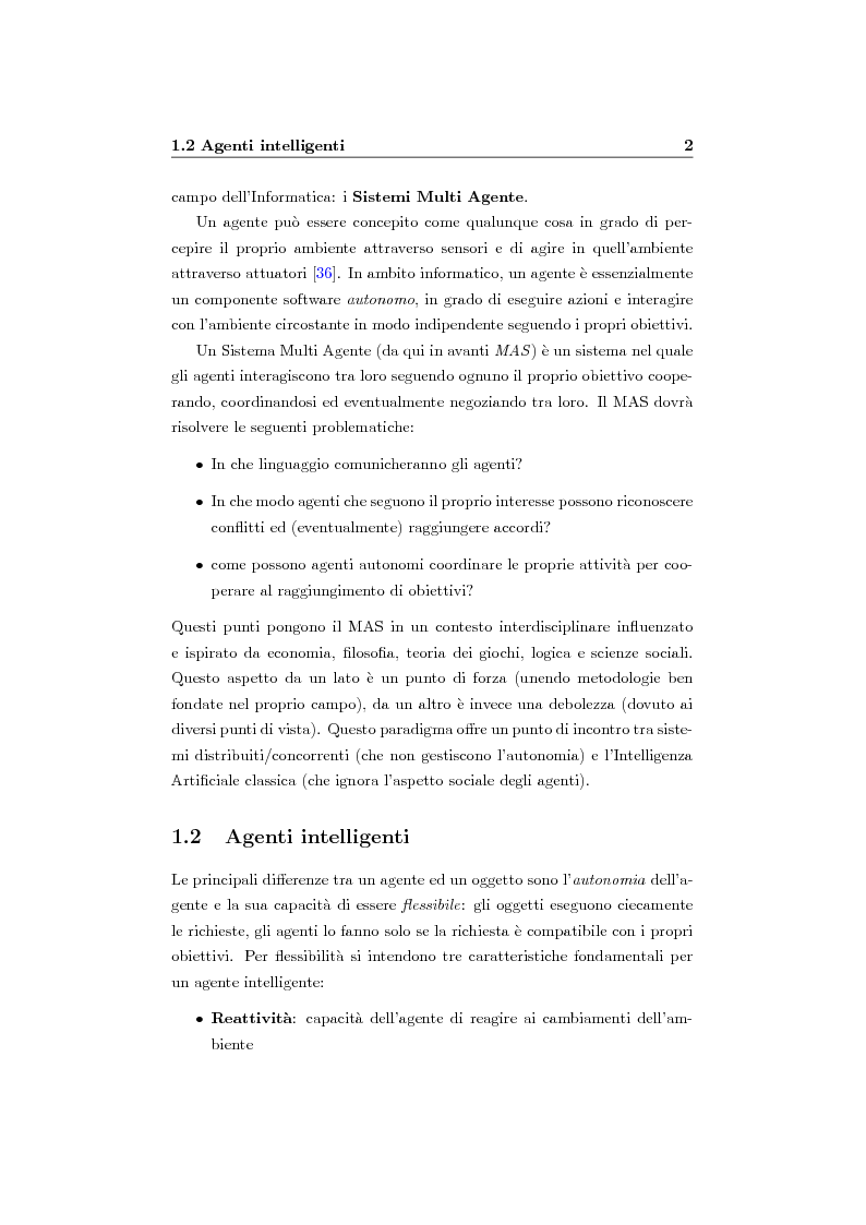 Anteprima della tesi: Organizzazione e ruoli in JADE: architettura BOID per la coordinazione, Pagina 4