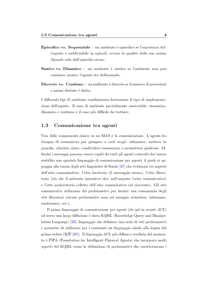 Anteprima della tesi: Organizzazione e ruoli in JADE: architettura BOID per la coordinazione, Pagina 6