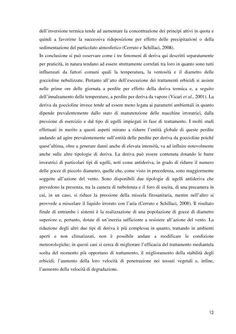 Anteprima della tesi: Comportamento ambientale dei diserbanti utilizzati in risaia, Pagina 12