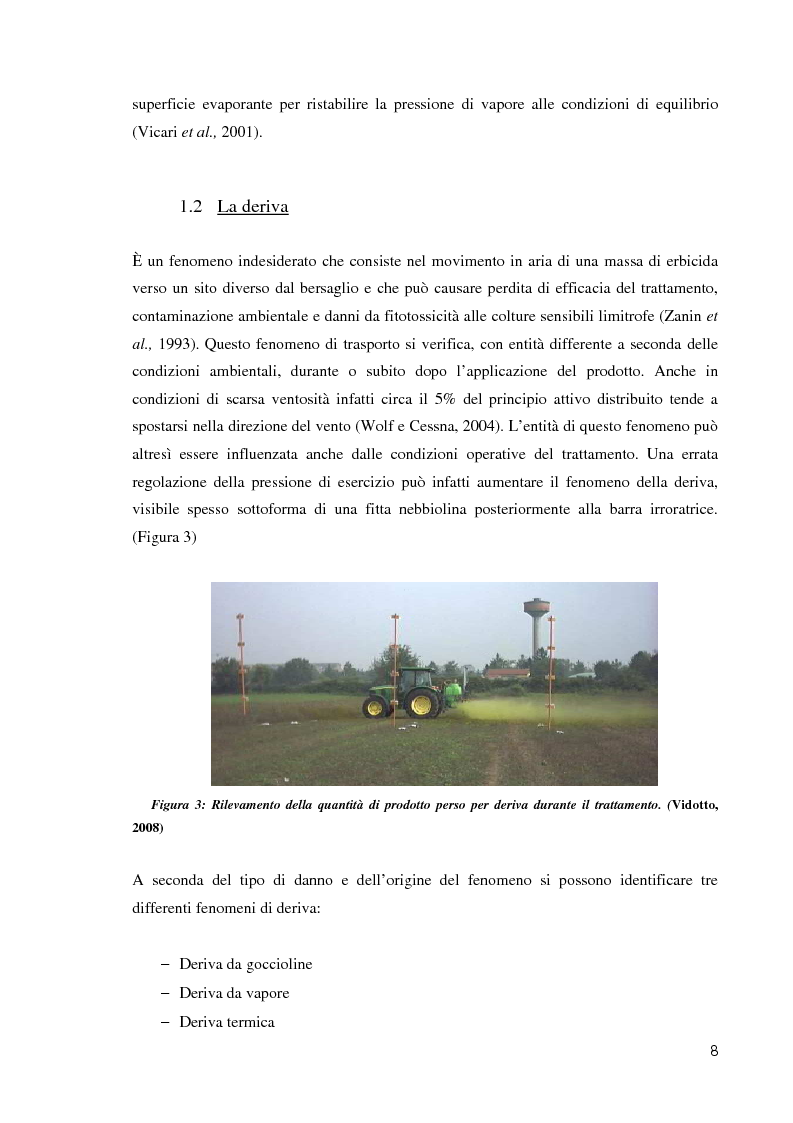 Anteprima della tesi: Comportamento ambientale dei diserbanti utilizzati in risaia, Pagina 8