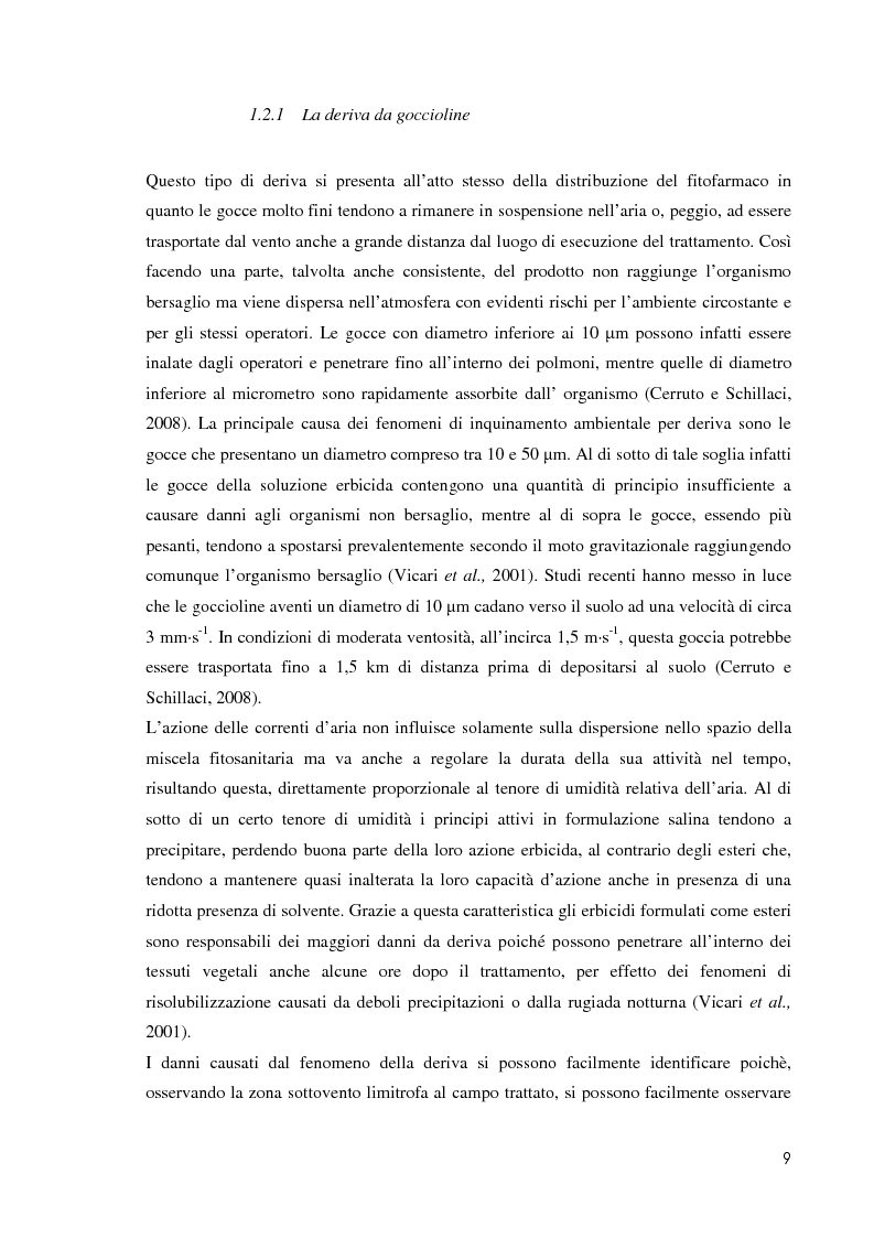 Anteprima della tesi: Comportamento ambientale dei diserbanti utilizzati in risaia, Pagina 9