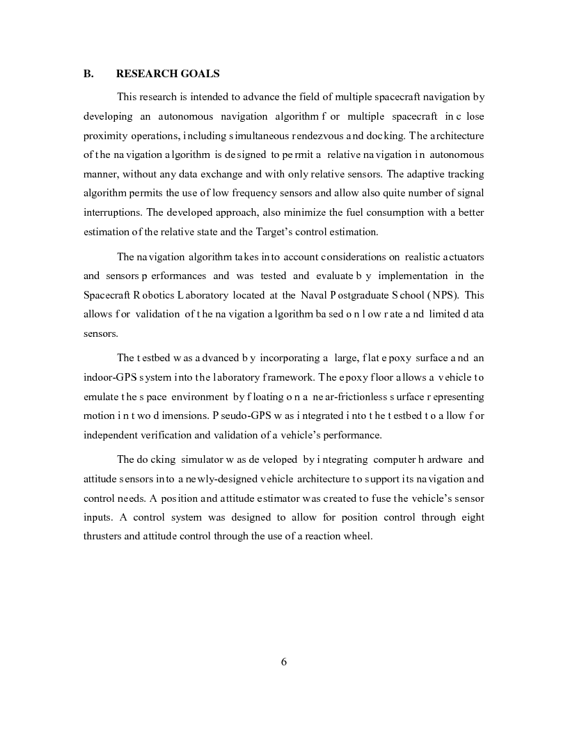 Anteprima della tesi: Relative Navigation of Multiple Spacecraft during Proximity Maneuvers, Pagina 4