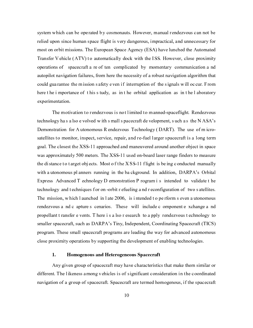 Anteprima della tesi: Relative Navigation of Multiple Spacecraft during Proximity Maneuvers, Pagina 8