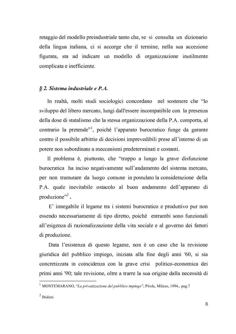 Anteprima della tesi: Cultura organizzativa e gestione delle risorse umane nello scenario evolutivo della pubblica amministrazione, Pagina 4