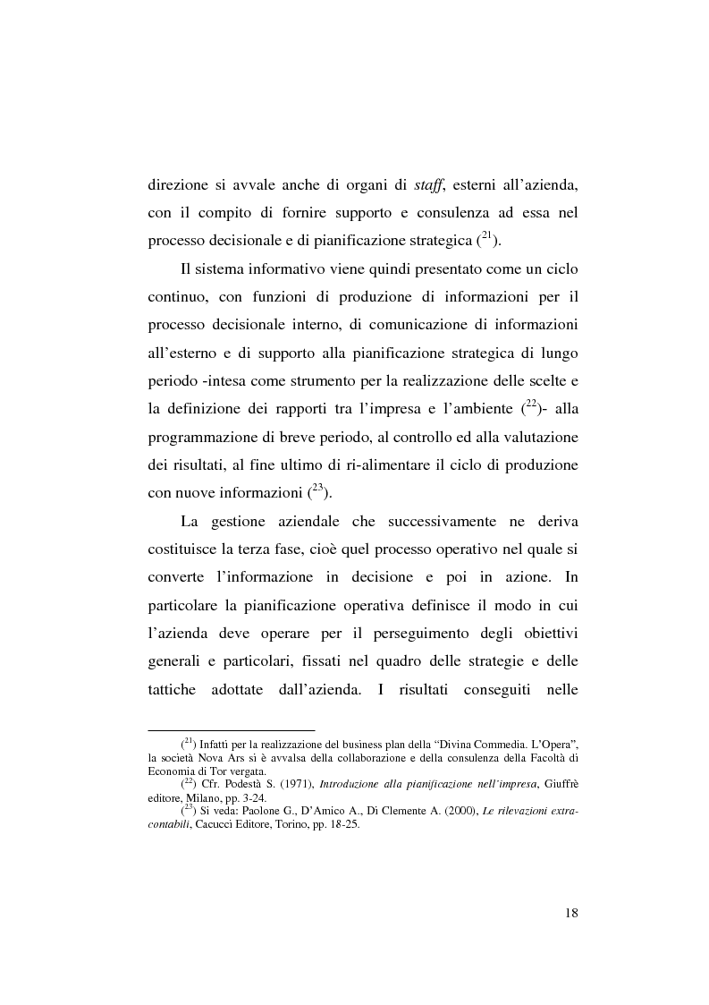 Anteprima della tesi: Il business plan nelle aziende teatrali. Il caso: ''La Divina Commedia. L'Opera.'', Pagina 10