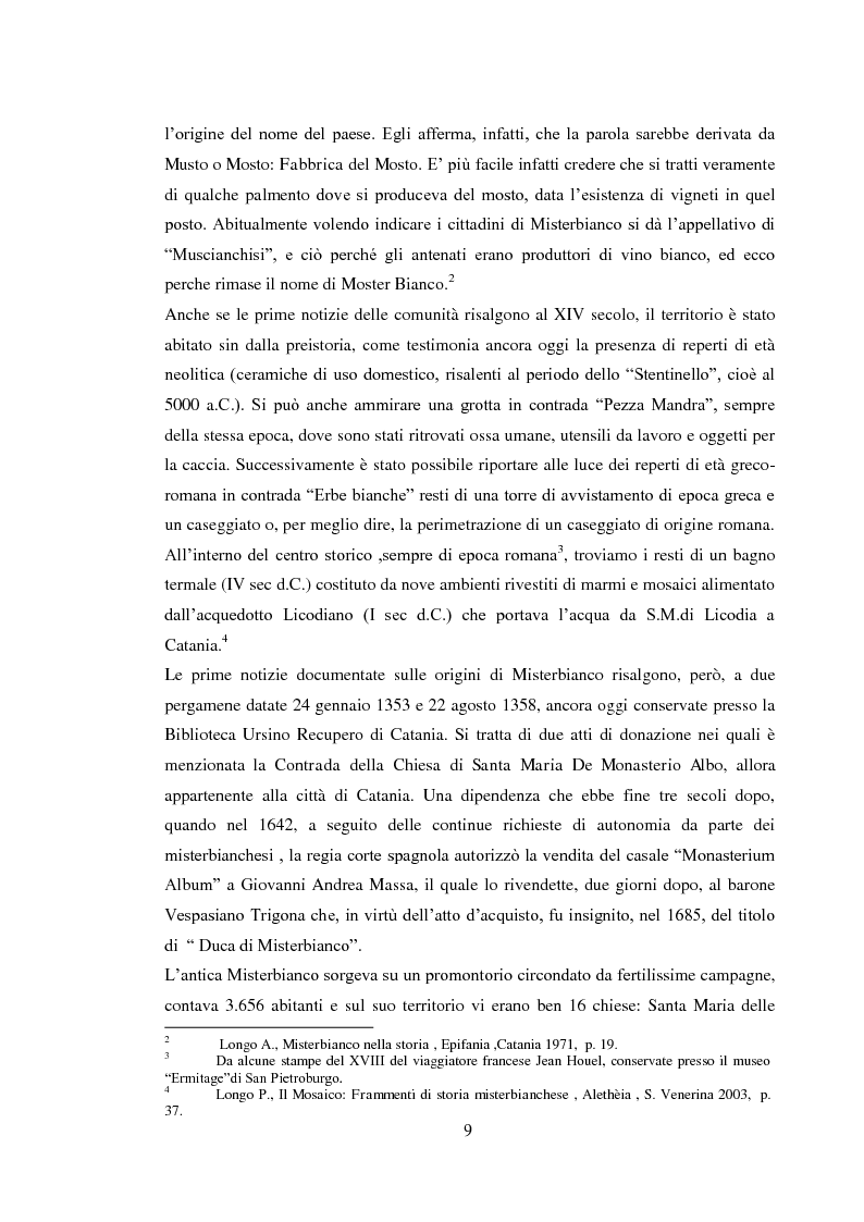 Anteprima della tesi: Da piccolo borgo rurale a grosso centro commerciale: il caso di Misterbianco, Pagina 5
