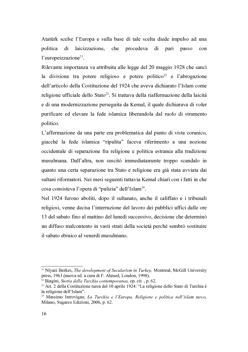 Anteprima della tesi: La Turchia e l'Europa, Pagina 10