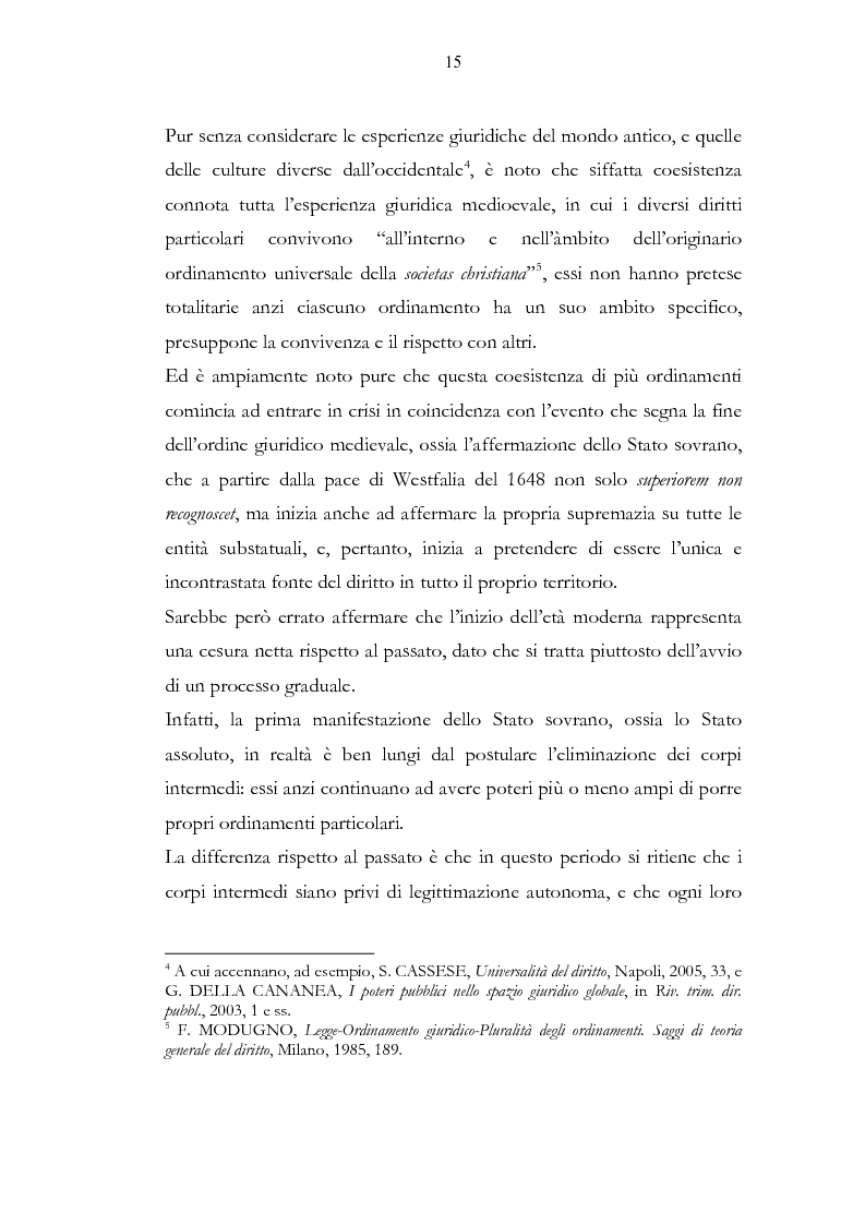 Anteprima della tesi: Ordinamento sportivo ed ordinamento statale: spunti critici sulle possibili forme di interconnessione, Pagina 10