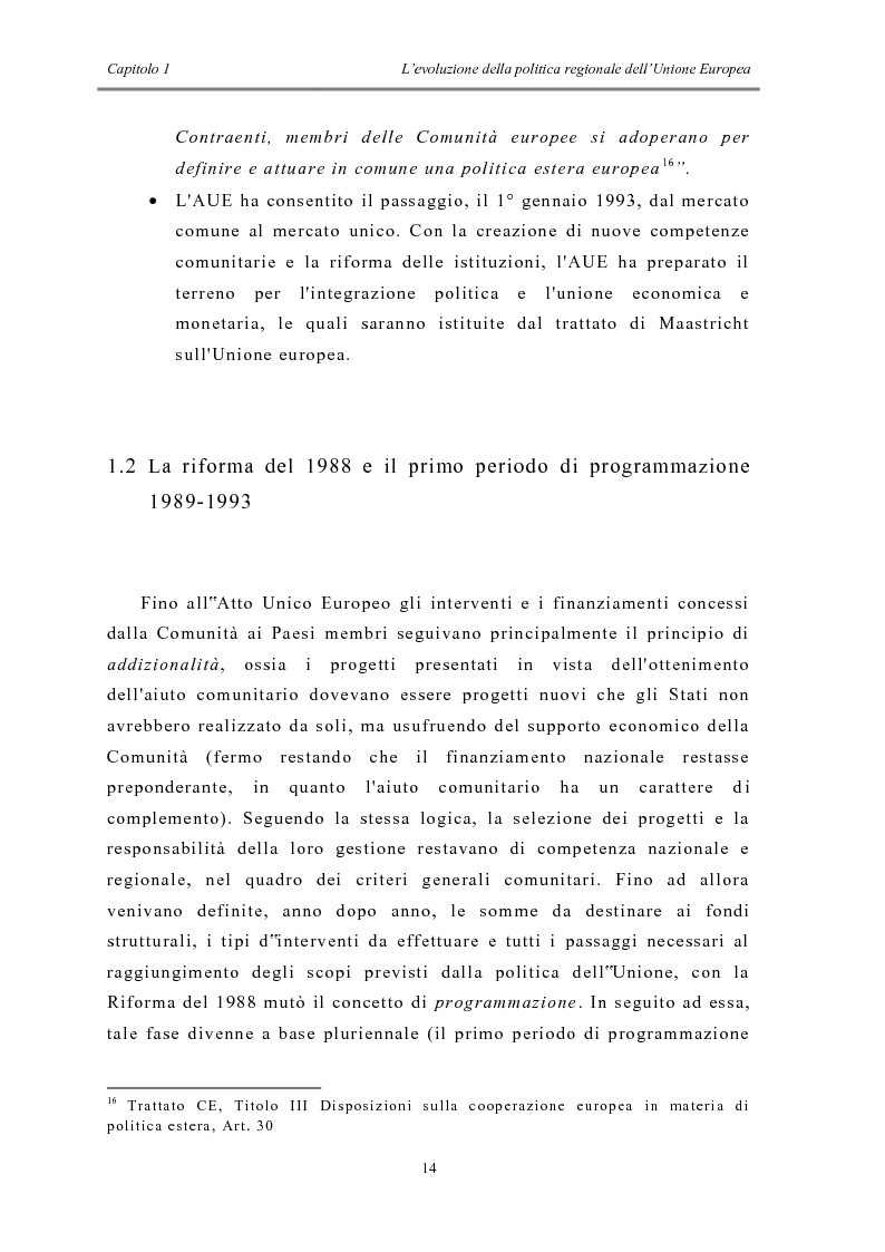 Anteprima della tesi: La politica di coesione e il processo di convergenza in Europa, Pagina 10