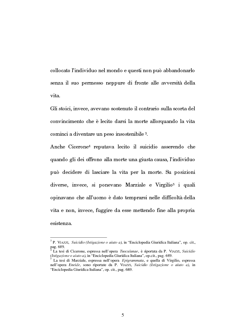 Anteprima della tesi: L’istigazione e l’aiuto al suicidio nella legislazione, nella dottrina e nella giurisprudenza post-unitarie, Pagina 2