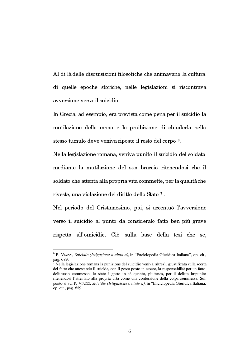 Anteprima della tesi: L’istigazione e l’aiuto al suicidio nella legislazione, nella dottrina e nella giurisprudenza post-unitarie, Pagina 3