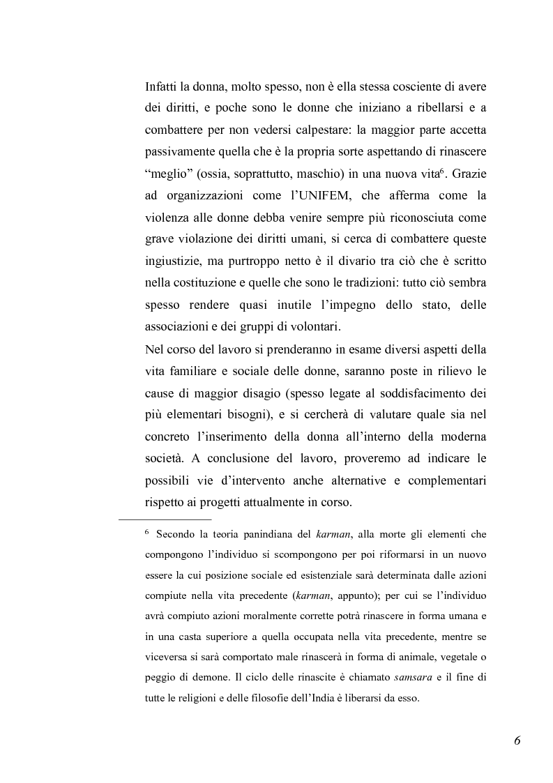 Anteprima della tesi: Essere donna in India oggi, Pagina 4