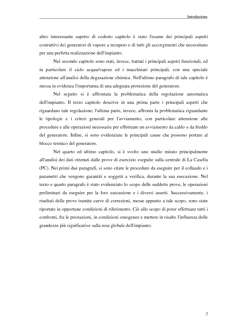 Anteprima della tesi: Strategie di controllo dei generatori di vapore in impianti a recupero, Pagina 2