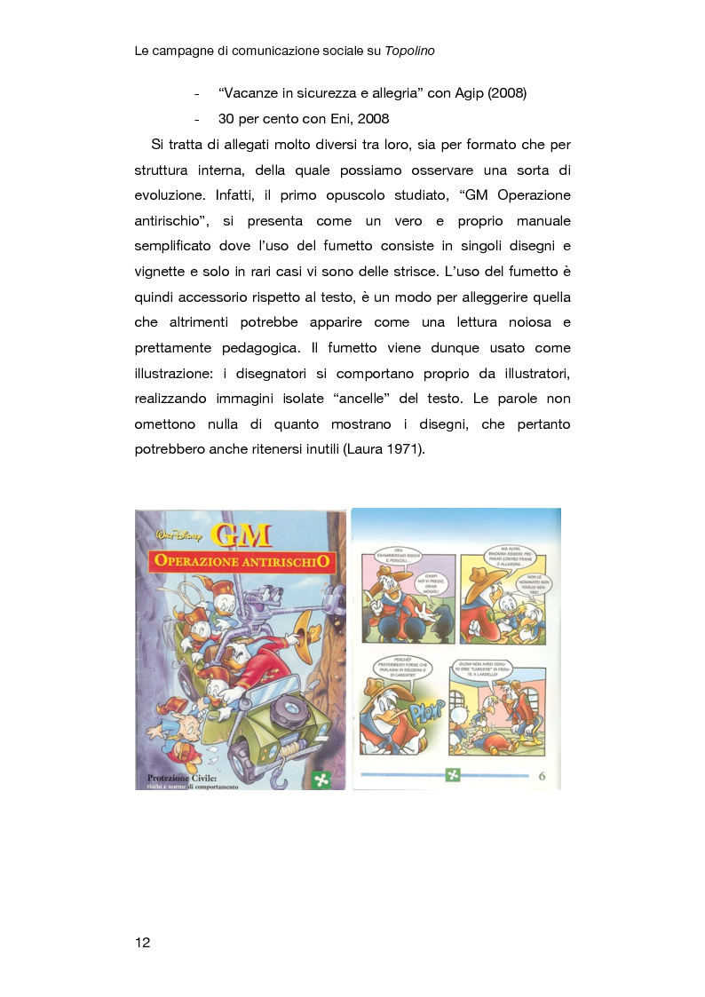 Anteprima della tesi: Le campagne di comunicazione sociale su Topolino: analisi di caso e valutazione dell'efficacia, Pagina 8