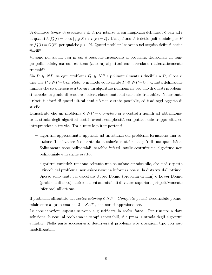 Anteprima della tesi: Un algoritmo euristico per il problema del vertex coloring, Pagina 4