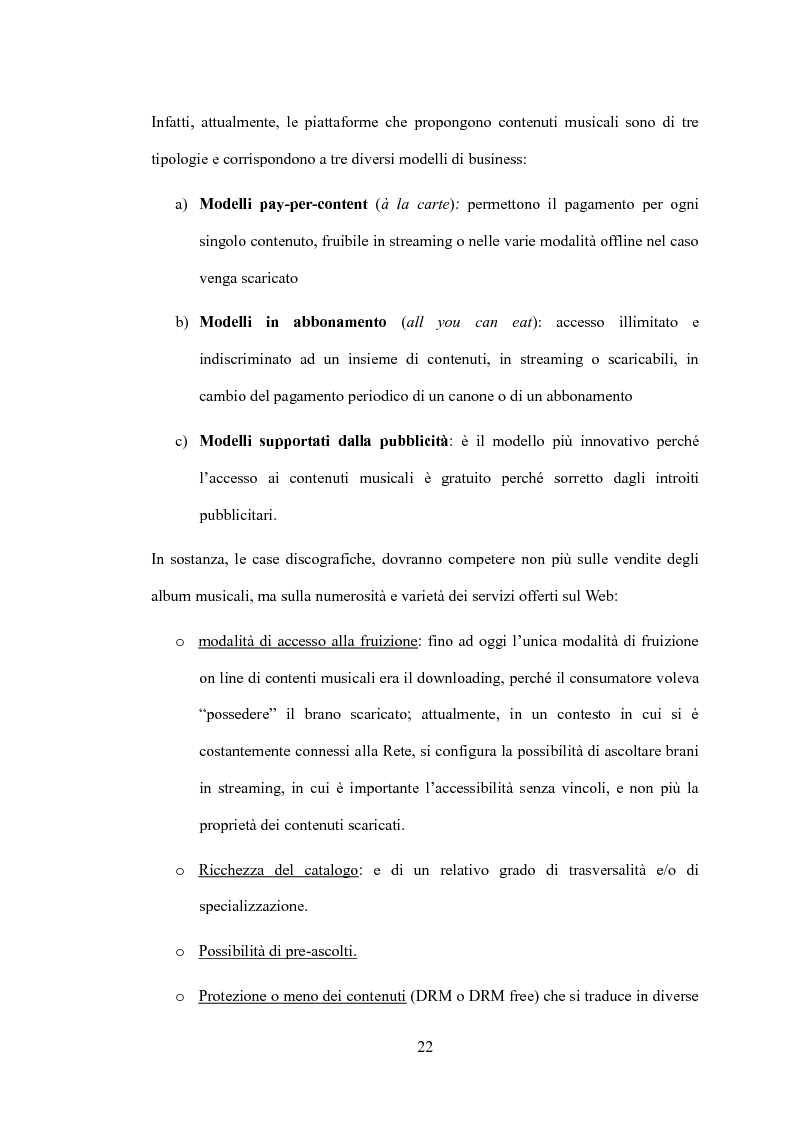 Anteprima della tesi: L'impatto delle nuove tecnologie sul mercato musicale: un confronto tra settore live e discografia, Pagina 12