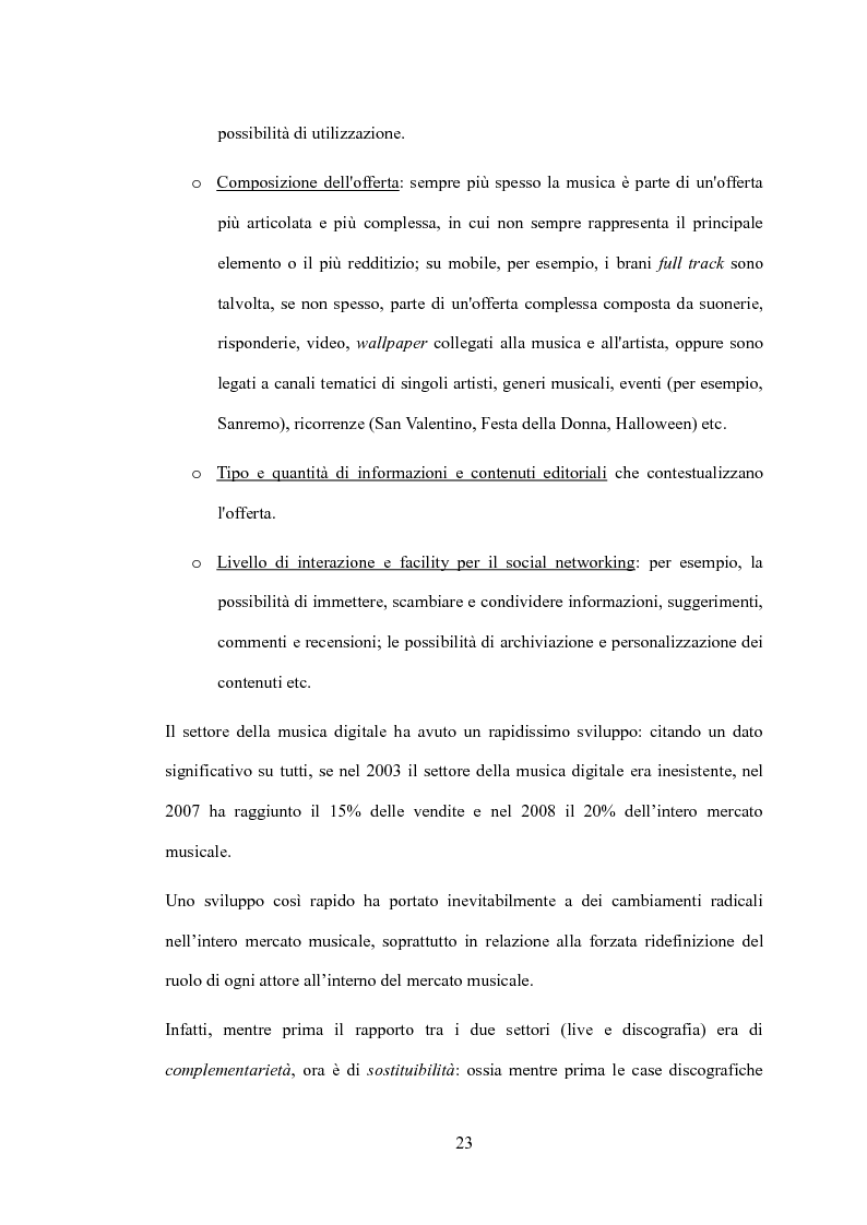 Anteprima della tesi: L'impatto delle nuove tecnologie sul mercato musicale: un confronto tra settore live e discografia, Pagina 13