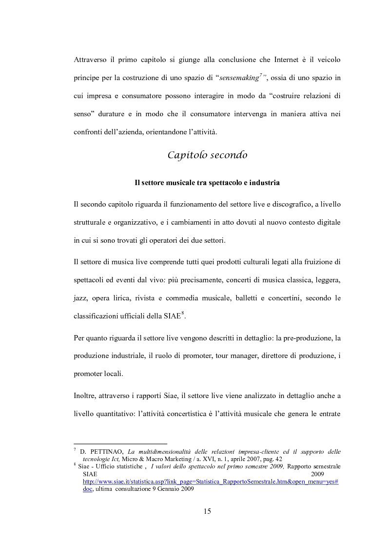 Anteprima della tesi: L'impatto delle nuove tecnologie sul mercato musicale: un confronto tra settore live e discografia, Pagina 5