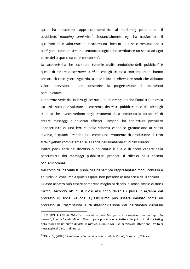 Anteprima della tesi: Semiotica a quattro ruote. Spazialità e valorizzazioni negli spot delle automobili., Pagina 2