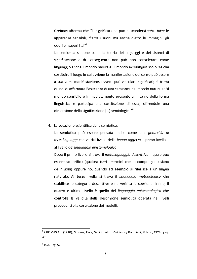 Anteprima della tesi: Semiotica a quattro ruote. Spazialità e valorizzazioni negli spot delle automobili., Pagina 7