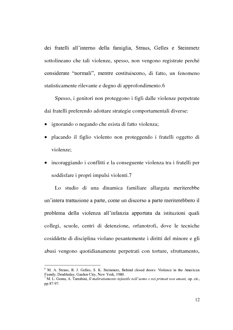 Anteprima della tesi: Maltrattamento e abuso sui minori, Pagina 12