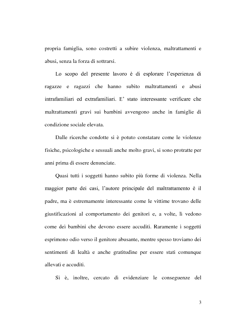 Anteprima della tesi: Maltrattamento e abuso sui minori, Pagina 3
