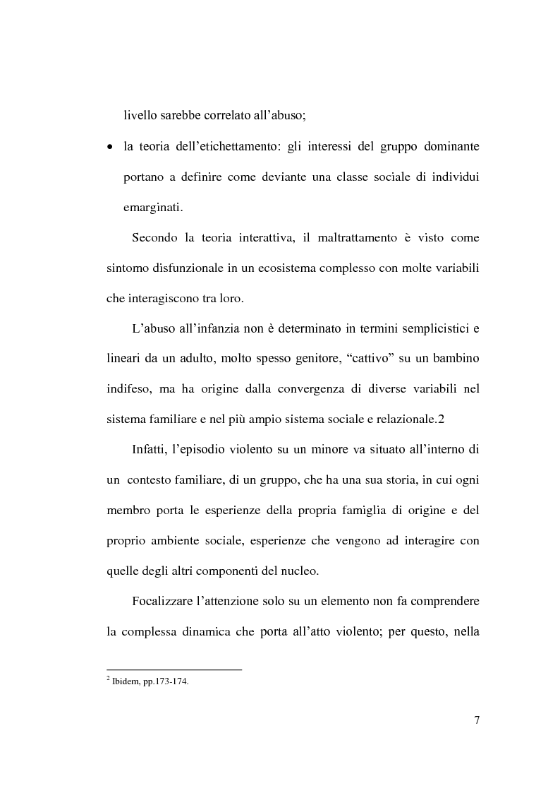 Anteprima della tesi: Maltrattamento e abuso sui minori, Pagina 7