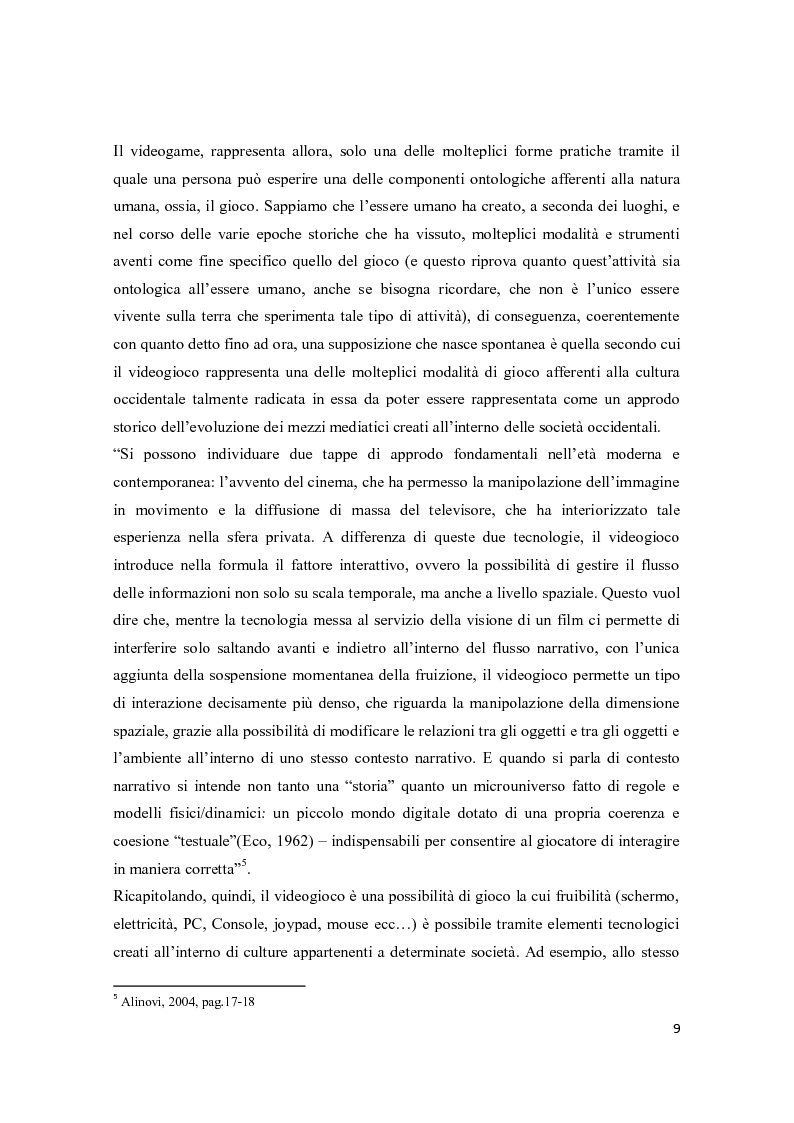 Anteprima della tesi: Il consumo femminile di videogame. Analisi di esperienze videoludiche di un gruppo di videogiocatrici venete., Pagina 7