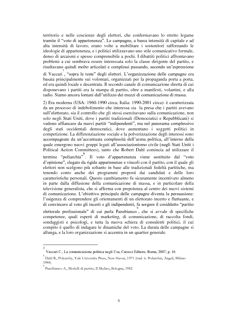 Anteprima della tesi: Il ruolo di Internet nella campagna elettorale per le elezioni presidenziali americane del 2008, Pagina 4