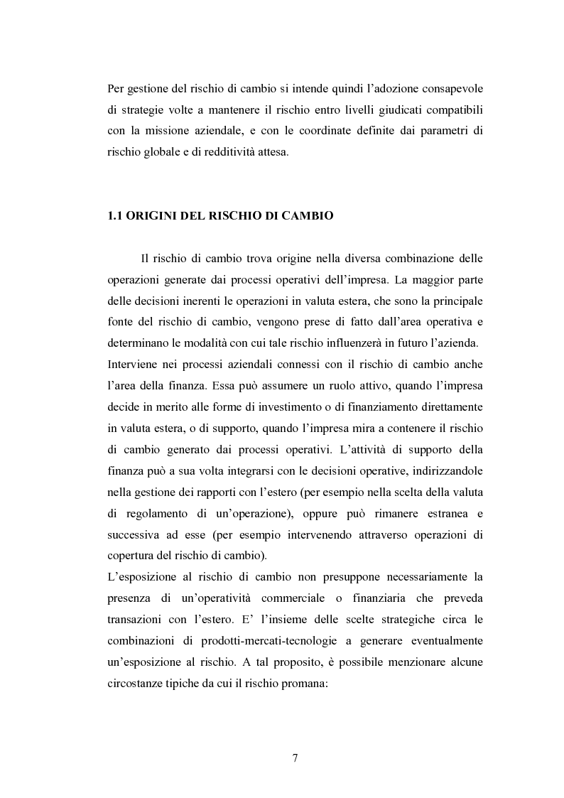 Anteprima della tesi: Il rischio di cambio: strumenti di gestione e hedge accounting, Pagina 3