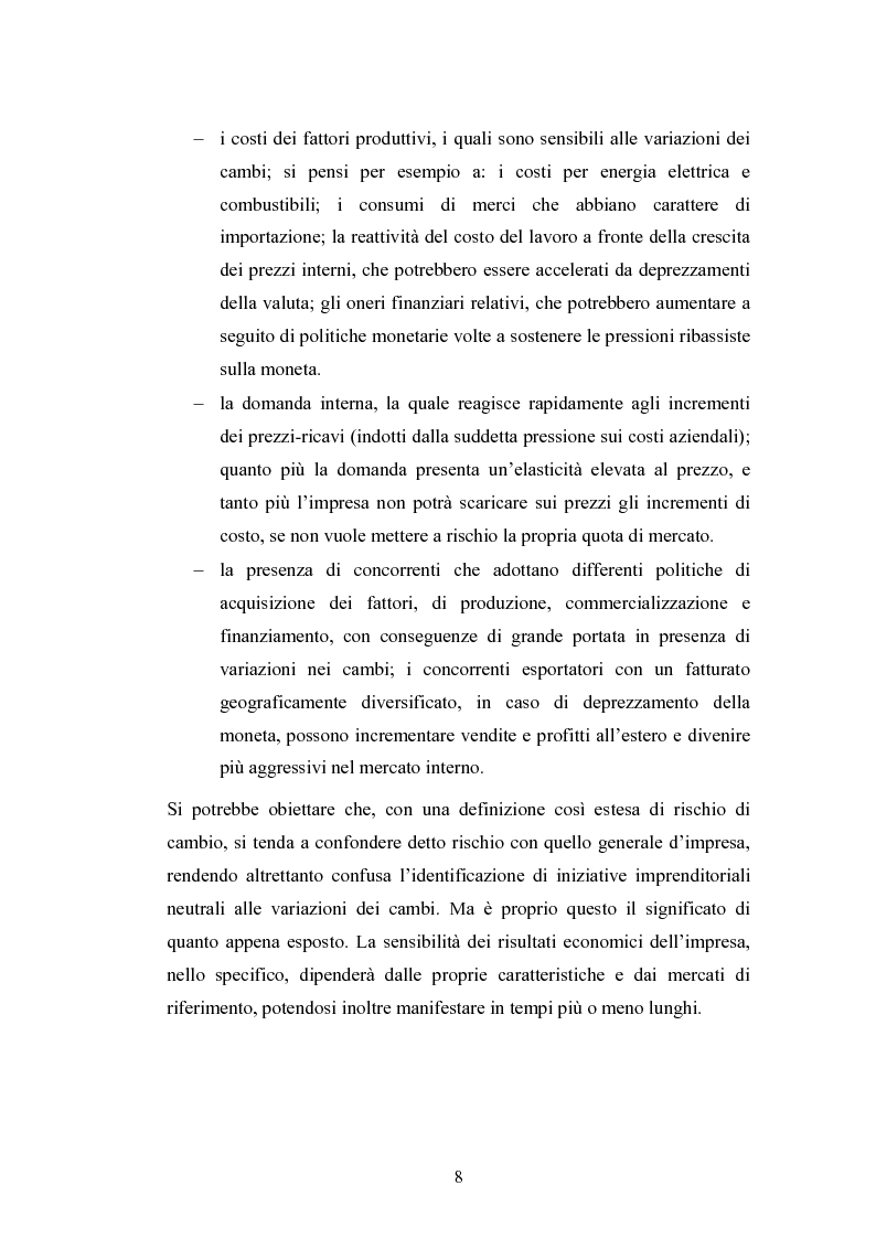 Anteprima della tesi: Il rischio di cambio: strumenti di gestione e hedge accounting, Pagina 4