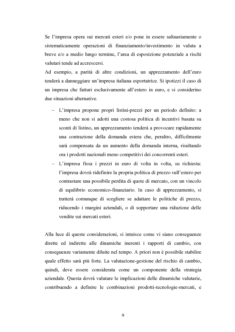 Anteprima della tesi: Il rischio di cambio: strumenti di gestione e hedge accounting, Pagina 5