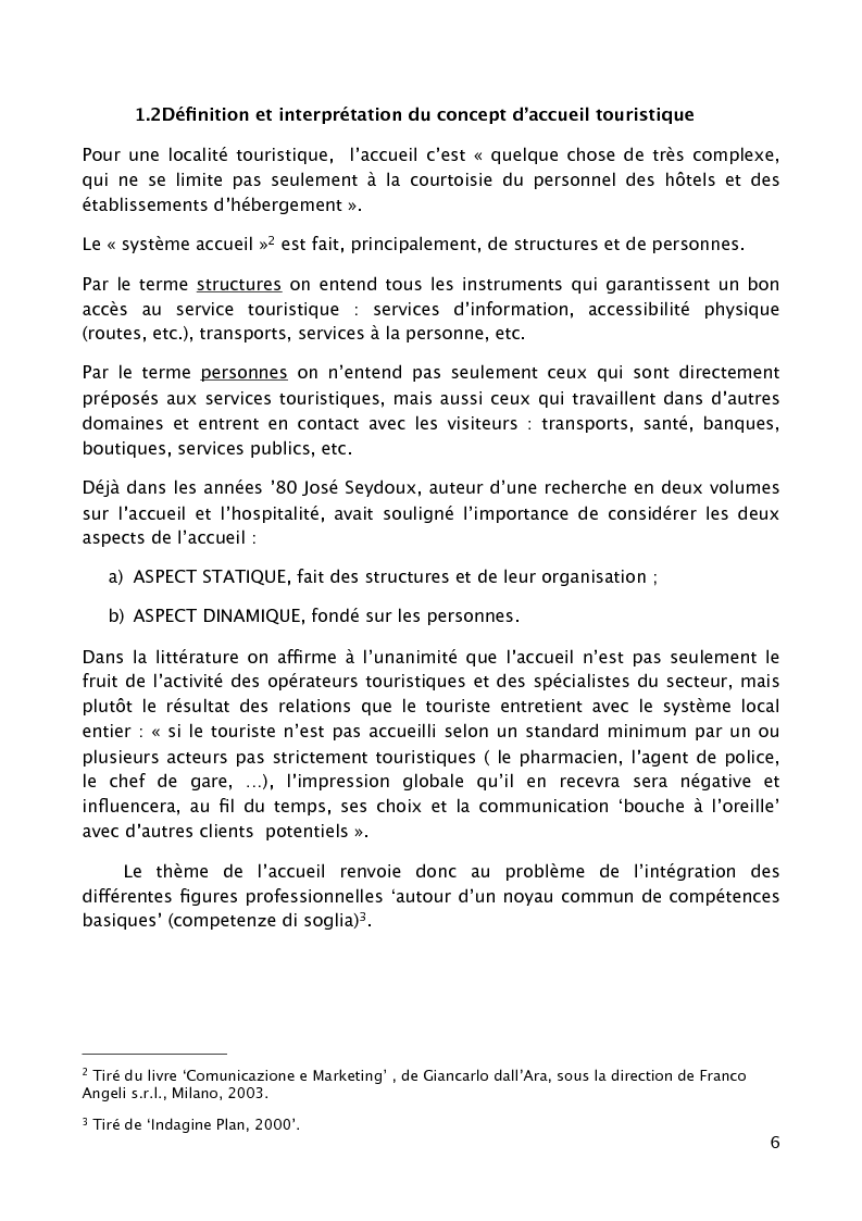 Anteprima della tesi: L'accueil du client au sein d'un grand établissement hôtelier : le cas du "Cristal Palace Hotel", Pagina 4