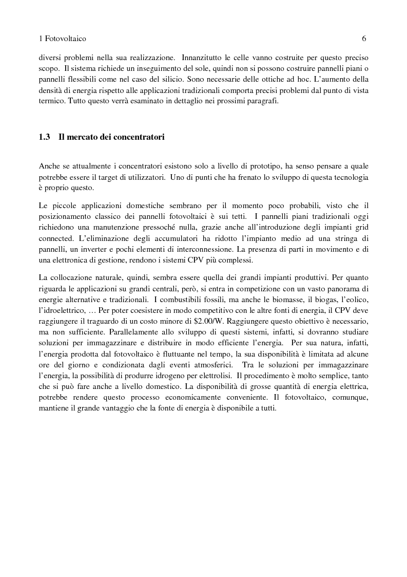 Anteprima della tesi: Fotovoltaico a concentrazione: misure di efficienza, Pagina 3