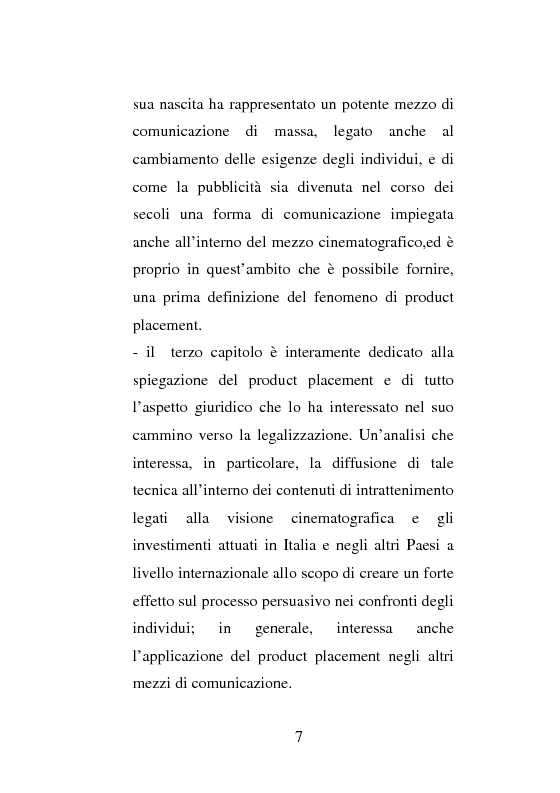 Anteprima della tesi: La strategia di Product Placement al cinema, Pagina 4