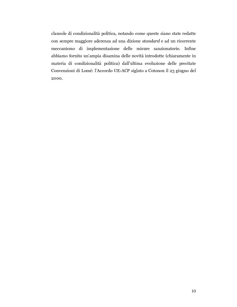 Anteprima della tesi: Nuove prospettive in materia di diritto dello sviluppo in Africa: le clausole di condizionalità politica nella prassi delle IFIs e dell’UE a confronto, Pagina 7