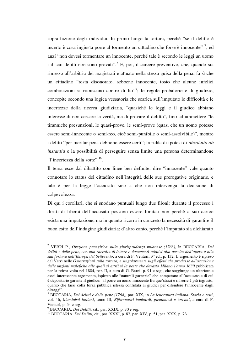 Anteprima della tesi: La presunzione di innocenza, Pagina 8