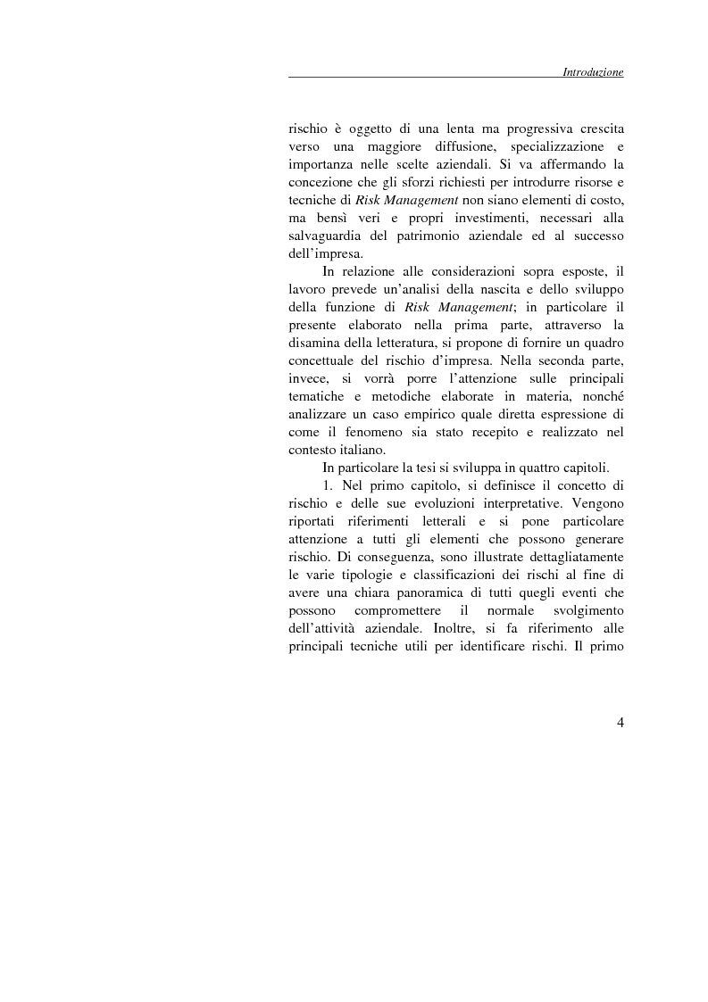 Anteprima della tesi: Enterprise Risk Management: il caso Gruppo Telecom Italia, Pagina 4