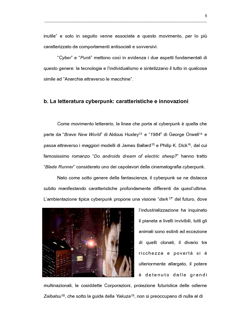 Anteprima della tesi: "It's an Endless World!" - Il cyberpunk giapponese nella prospettiva di Endo Hiroki, Pagina 3