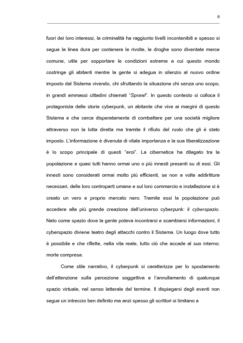 Anteprima della tesi: "It's an Endless World!" - Il cyberpunk giapponese nella prospettiva di Endo Hiroki, Pagina 4